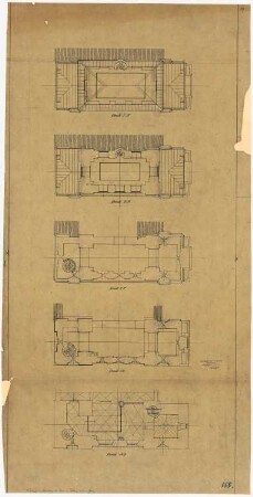 Domturm, Freiberg: 5 Grundrisse