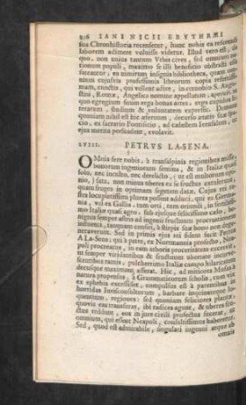 LVIII. Petrus La-Sena.