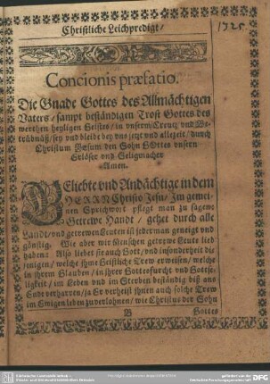 Leichenpredigt : Christliche Leichpredigt