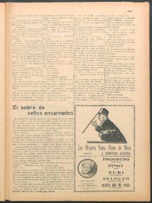 El sobre de sellos encarnados