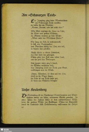 Im »Schwarzen Teich«
