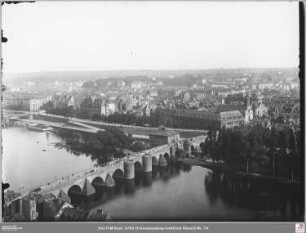 Vom Domturm nach Süden mit Alter Brücke und Deutschordenshaus