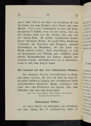 18, Einarmiger Flötist