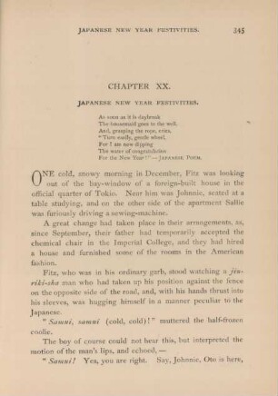 Chapter XX. Japanese new year festivities