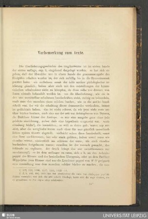 Vorbemerkung zum texte