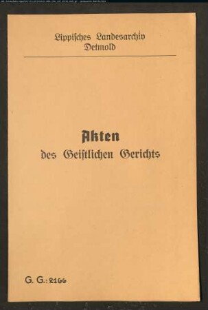 Vorladugn der Witwe Plöger von den Rabenhäusern bei Oesterholz und von Christoph Wellenbröker, Knecht bei dem Meyer zu Menkhausen. Kein Aktenstück.