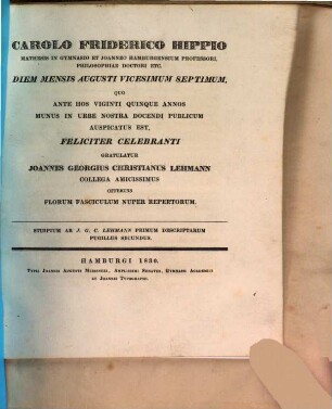 Novarum et minus cognitarum stirpium pugillus ..., 2. Pugillus II