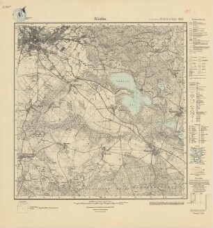 1863 (alte Nr.: 525) Köslin, Meßtischblatt (4 cm - Karte)