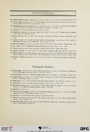 Chinesische Bronzen (Nr. 461-493)