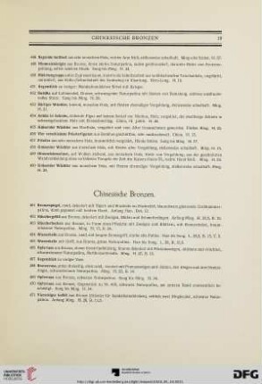 Chinesische Bronzen (Nr. 461-493)