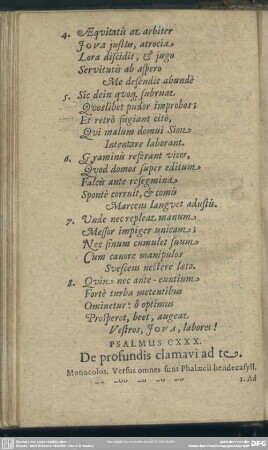 Psalmus CXXX. De profundis clamavi ad te