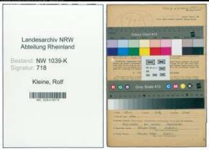 Entnazifizierung Rolf Kleine , geb. 18.03.1921 (Postbeamter)
