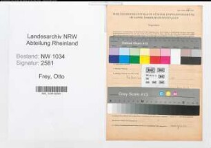 Entnazifizierung Otto Frey , geb. 27.06.1912 (Oberfeldwebel)