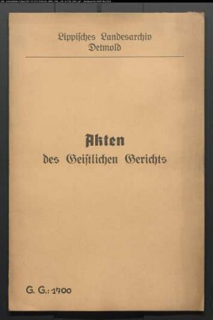 Witwer Friederich Schierenberg zu Horn gegen Dorothea Lücken in Horn, wegen einer Eheklage