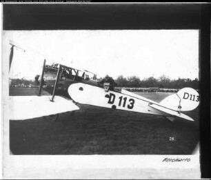 Flugzeug: LVG C VI, D 113, Fotomaschine