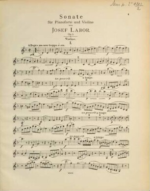 Sonate für Pianoforte und Violine : op. 5