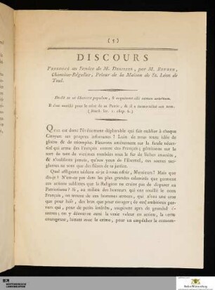 Discours