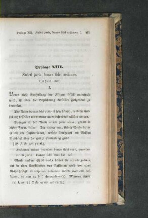 Beylage XIII. Stricti juris, bonae fidei actiones