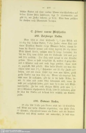C. Feinere warme Mehlspeisen
