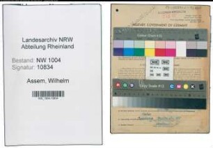 Entnazifizierung Wilhelm Assem , geb. 02.02.1903 (Kesselwaerter)
