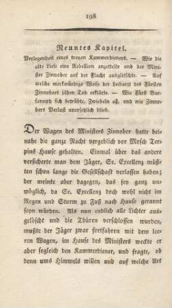 Neuntes Kapitel. Verlegenheit eines treuen Kammerdieners. - Wie die alte Liese eine Rebellion anzettelte und der Minister Zinnober auf der Flucht ausglitschte ...