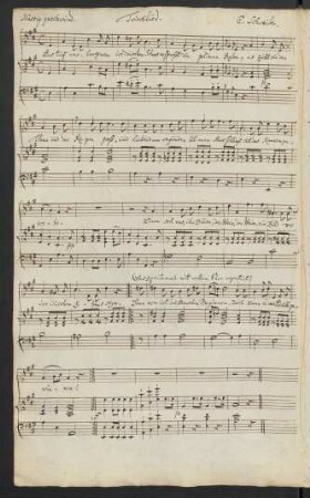 Trinklied; V, Coro, pf; A-Dur