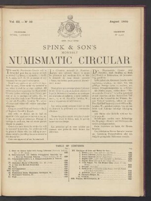 N° 33 August 1895