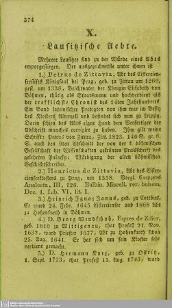 Lausitzische Aebte