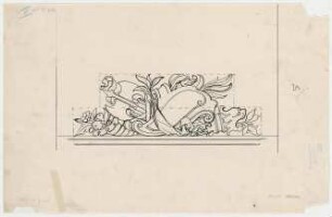 Thiersch, Friedrich von; München; Justizpalast - Ornament - Entwurf (Ansicht)