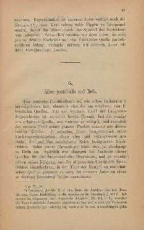 6. Liber pontificalis und Beda