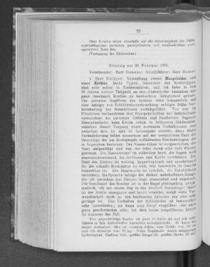Sitzung am 20. Februar 1906.