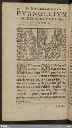 Evangelium In Die Circumcisionis, Luc. 2
