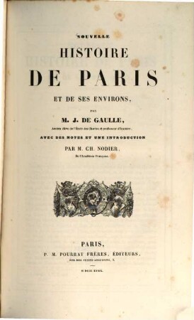 Nouvelle histoire de Paris et de ses environs, 4 (1839)