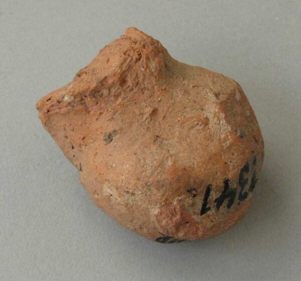 Fragment of a clay vessel decoration