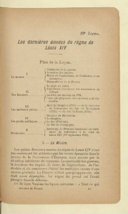 Les dernières années du règne de Louis XIV