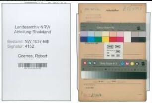 Entnazifizierung Robert Goerres , geb. 06.04.1897 (Landwirt)