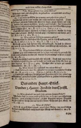 11-17, Was glaubest du ...; Vom ersten Haupt-Artickel