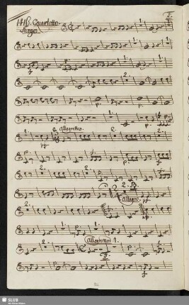 1416. Quartetto: Ah Dorina vezzosa / Sarti, G.