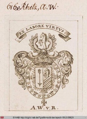 Wappen des August Wilhelm von Rhetz