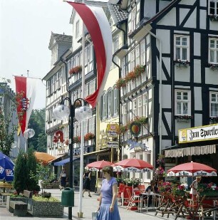 Bad Hersfeld. Häuserfassaden am Linggplatz