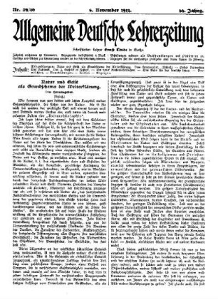 Natur und Geist als Grundschema der Welterklärung : (Schluß)