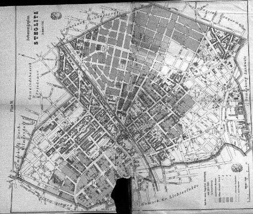 Karte: Plan IV. Bebauungsplan von Steglitz. Zustand: 1910