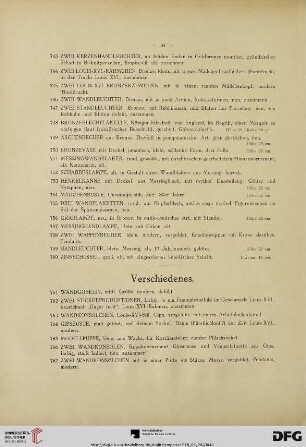 Verschiedenes (Nr. 761-767)