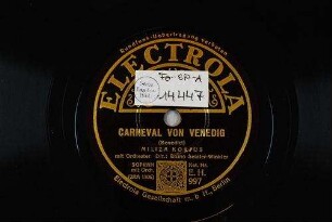 Carneval von Venedig / (Benedict)