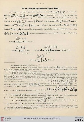 III. Die einstigen Eigentümer des Papyrus Rhind