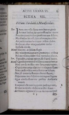 Scena VII. Servus Iordani. Manfredus