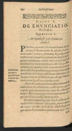 Caput V. De Enunciationibus.