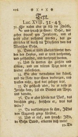 Text. Luc. XVIII, 31-43.