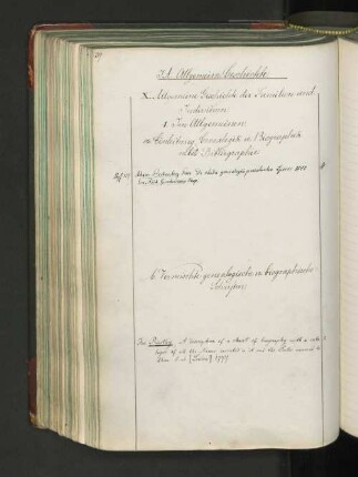 a. Einleitung, Genealogik u. Biographik nebst Bibliographie.