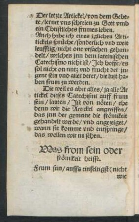 Was from sein oder frömikeit heisse.